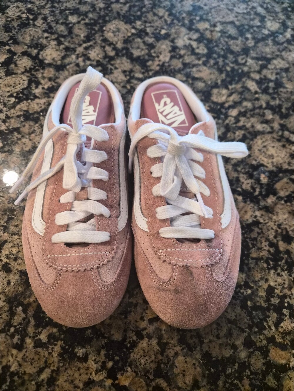 Vans Suede Pink Low-Profile Women's Sneakers - Picture 3 of 5